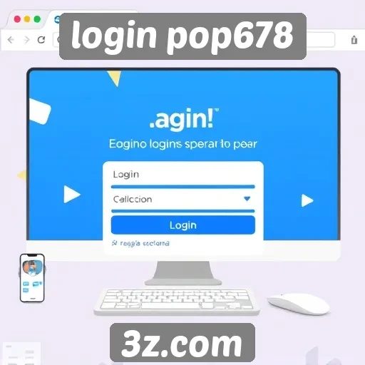 Acessibilidade do site login pop678 para novos usuários