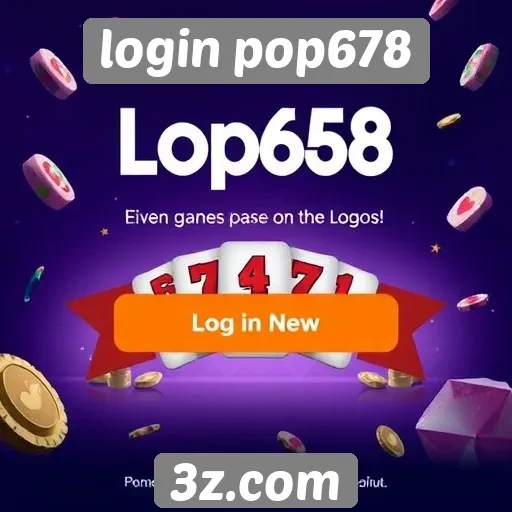 Ofertas e promoções no login pop678